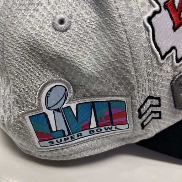 Kansas City Chiefs Conference Champions New Era Cap Hat Snapback Super Bowl LVII - Picture 5 of 13